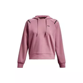 Under Armour Однотонная толстовка с капюшоном и длинными рукавами на шнурке, женские толстовки, розовая 1379843-697 S