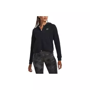 Under Armour Solid Color Training Hooded Jacket Women Jackets Black 1379881-001 M