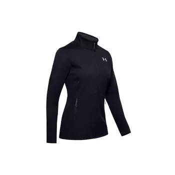 Under Armour Однотонная тренировочная куртка с воротником-стойкой Женские куртки Черные 1321442-001 S