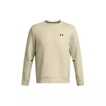 Under Armour Однотонная тренировочная толстовка с круглым вырезом и длинным рукавом, мужская толстовка цвета пыльно-розовый серый 1381688-273 2XL