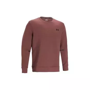 Under Armour Однотонная тренировочная толстовка с круглым вырезом и длинным рукавом, мужская толстовка темно-бордового цвета 1381688-688 L