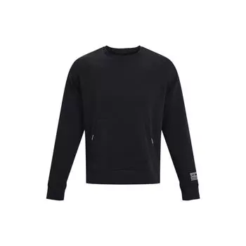 Under Armour однотонная трикотажная повседневная спортивная толстовка с круглым вырезом мужские топы черные 1377172-001 L