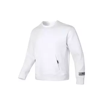 Under Armour однотонная трикотажная повседневная спортивная толстовка с круглым вырезом мужские топы белые 1377172-100 XL