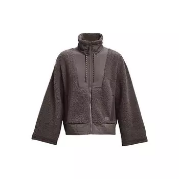 Under Armour Однотонная женская куртка с воротником-стойкой на молнии, коричневая 1373659-176 S