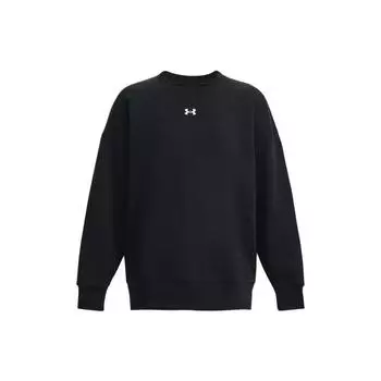 Under Armour Однотонная женская толстовка с круглым вырезом и длинными рукавами, черная 1379491-001 S