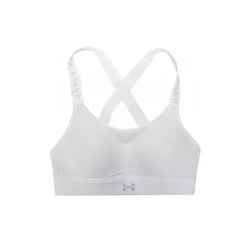 Under Armour Однотонное цветное буквенное лого с принтом высокой интенсивности, повседневное спортивное нижнее белье, женское нижнее белье, белое 1351994-100 XL