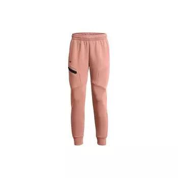 Under Armour Однотонные эластичные повседневные брюки с полосатым логотипом для женщин, коричневые 1379846-696 S