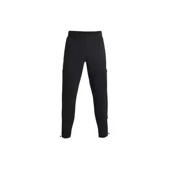 Under Armour Однотонные брюки с эластичными манжетами, мужские, черные 1366631-001 M