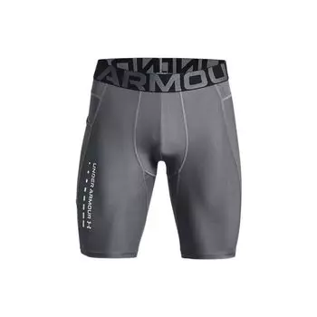 Under Armour Однотонные дышащие компрессионные шорты для тренировок с буквами, мужские шорты серого цвета 1370662-012 S