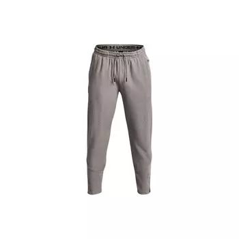 Under Armour Однотонные флисовые трикотажные тренировочные брюки с манжетами, мужские брюки, серые 1379692-294 L