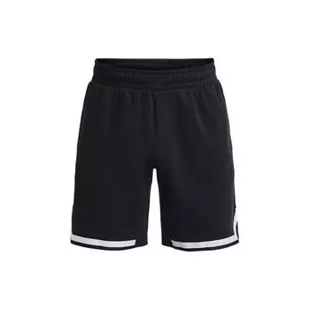 Under Armour Однотонные повседневные спортивные шорты из флиса с эластичной резинкой на талии, мужские шорты черного цвета 1374302-002 L