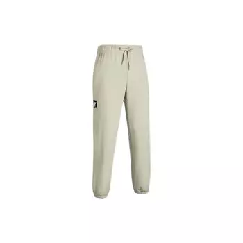 Under Armour Однотонные прямые удобные свободные трикотажные спортивные брюки мужские низы пыльно-розовый серый 1380105-273 XL