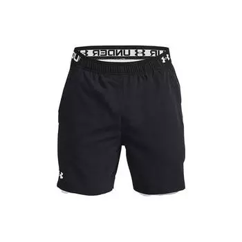 Under Armour Однотонные шорты со шнуровкой, мужские шорты, черные 1373764-001 S