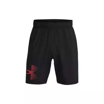 Under Armour Однотонные спортивные тканые шорты с эластичной резинкой на талии, мужские шорты, черные 1377139-001 M