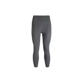 Under Armour Однотонные светоотражающие облегающие спортивные брюки с завязками на высокой талии, женские брюки Rhino-Gray 1383367-025 S
