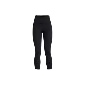 Under Armour Однотонные светоотражающие облегающие спортивные брюки с завязками на высокой талии, женские плавки, черные 1383367-001 S