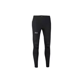 Under Armour Однотонные светоотражающие спортивные леггинсы с логотипом, мужские леггинсы, черные 1299035-001 M