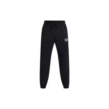 Under Armour однотонные тренировочные трикотажные брюки мужские, черные 1377175-001 S