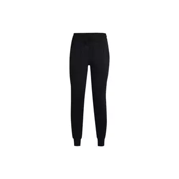 Under Armour Однотонные трикотажные тренировочные брюки с завязками, женские, черные 1369385-001 M
