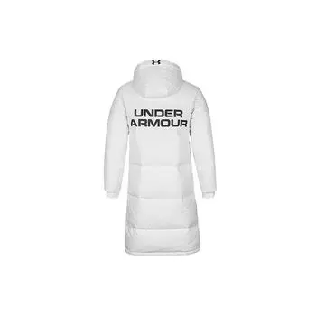 Under Armour Однотонный длинный пуховик с двухсторонней молнией, зимняя мужская верхняя одежда, белый 1345057-100 S