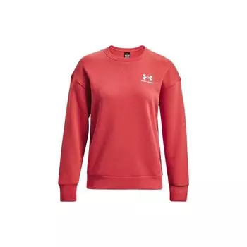 Under Armour Однотонный флисовый свитер с круглым вырезом, женские топы, красный 1373032-638 S