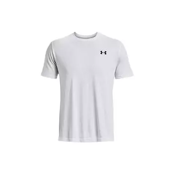 Under Armour Однотонный круглый вырез пуловер дышащий принт короткий рукав футболка мужские топы белый 1370951-100 XXL