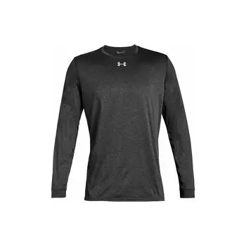 Under Armour Однотонный логотип с круглым вырезом и принтом, футболка с длинным рукавом для мужчин, серый цвет 1305776-090 S