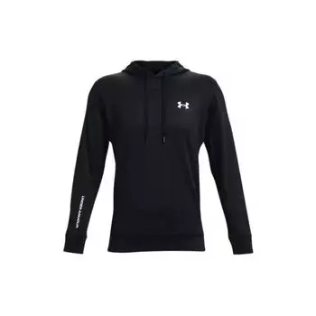 Under Armour однотонный пуловер с капюшоном и длинными рукавами, мужские топы, черный 1366259-001 L
