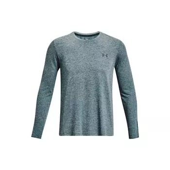 Under Armour однотонный пуловер с круглым вырезом, прямая футболка с длинными рукавами, мужские топы, синий 1375693-414 M