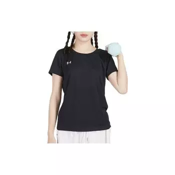 Under Armour Однотонный спортивный фитнес-пуловер футболка женская топы черный 23500508-001 XXL