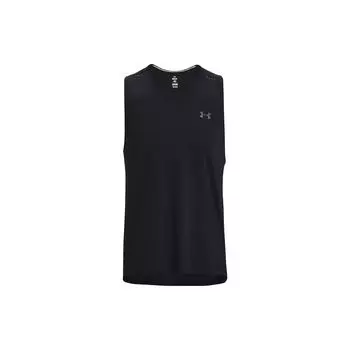 Under Armour Однотонный спортивный жилет без рукавов с круглым вырезом, мужские топы, черный 1376519-001 M
