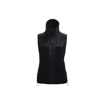 Under Armour однотонный спортивный жилет с высоким воротом, женские жилеты, черный 1366057-001 XS