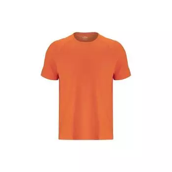 Under Armour однотонный свитер с круглым вырезом, спортивная эластичная футболка с коротким рукавом, мужские топы, оранжевый 1378988-800 S