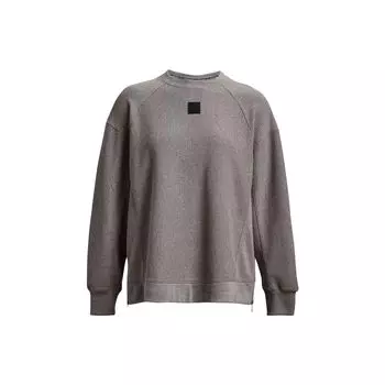 Under Armour Однотонный свитер с круглым вырезом и длинными рукавами, женская толстовка, серый цвет 1379773-294 XL