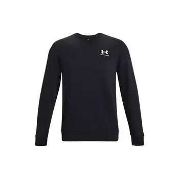 Under Armour однотонный свитшот с круглым вырезом и логотипом, мужские топы, черный 1374250-001 M