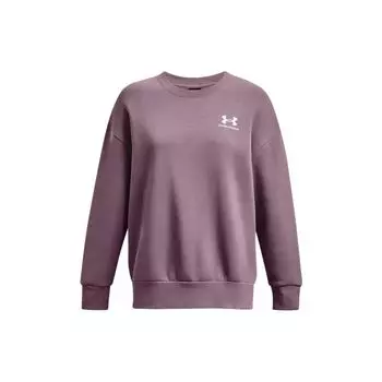 Under Armour Однотонный толстовка с круглым вырезом и длинными рукавами с буквенным принтом, женская толстовка, фиолетовая 1379475-500 M