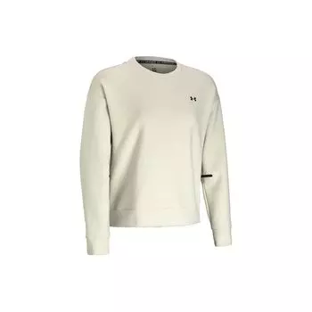 Under Armour Однотонный тренировочный свитер с круглым вырезом, женский свитшот, светло-хаки 1379835-273 S