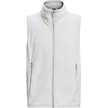Under Armour однотонный удобный жилет без рукавов с воротником-стойкой, мужские жилеты белого цвета 1378848-114 L