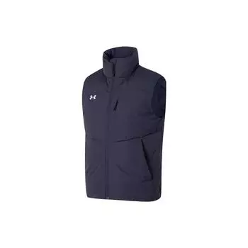 Under Armour Однотонный жилет с воротником-стойкой Спортивный для улицы для бега Повседневный Пуховый жилет Унисекс Темно-синий 23600803-013 L