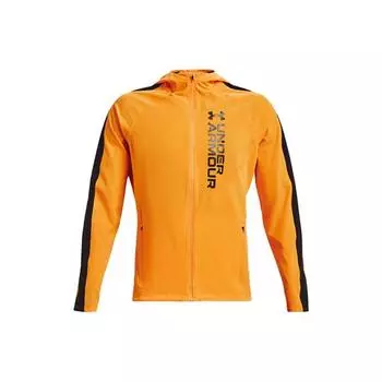 Under Armour Out The Storm водонепроницаемая легкая тканая беговая куртка мужская куртка слабый оранжевый 1361502-857 XL