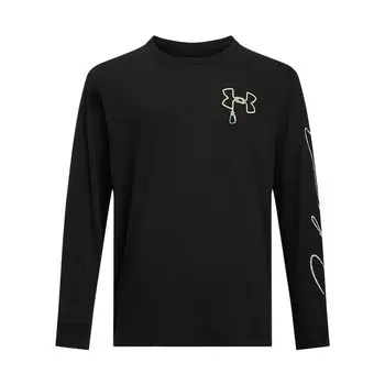 Under Armour Outdoor Crew Neck Long Sleeve T-Shirt Men Tops Black 1390228-001 L