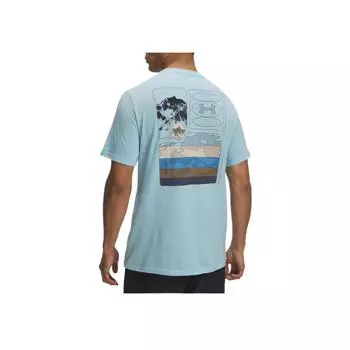 Under Armour Outdoor Mountain Comfortable Casual Short Sleeve T-Shirt Men T-Shirts Blue 1390226-494 XL