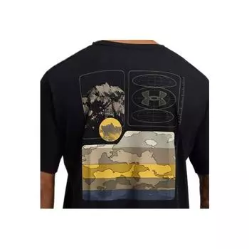 Under Armour Outdoor Mountain Comfortable Stylish Fitted Versatile Short Sleeve T-Shirt Men Tops Black 1390226-001 XL