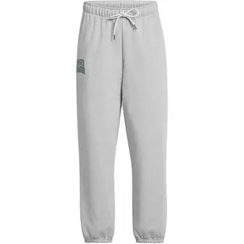 Under Armour Outdoor Повседневные Удобные Дизайн с буквенным узором Кулиска Средняя посадка Трикотажные спортивные брюки Женские низ Серый 1386496-011 L