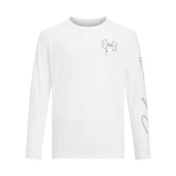 Under Armour Outdoor UA Crew Neck Long Sleeve Breathable T-Shirt Men Tops White 1390228-100 S
