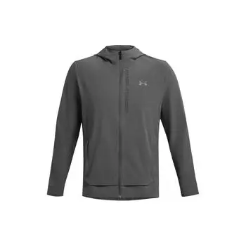 Under Armour Outrun The Storm Logo Print Дышащая куртка с капюшоном Мужские куртки Темно-серые 1376794-025 S
