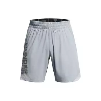 Under Armour Письменный принт, тканые повседневные шорты, мужские шорты, серые 1383344-465 XXL