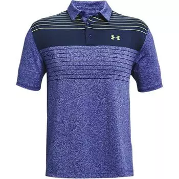 Under Armour Playoff 2.0 Striped Fitted Short Sleeve Polo Shirt Men tops Dark-Blue 1327037-436 S