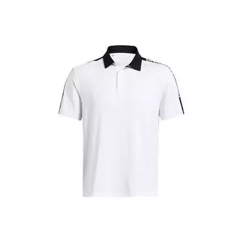 Under Armour Playoff 3.0 Letter Print Golf Polo с коротким рукавом для мужчин Polo White 1383153-100 L