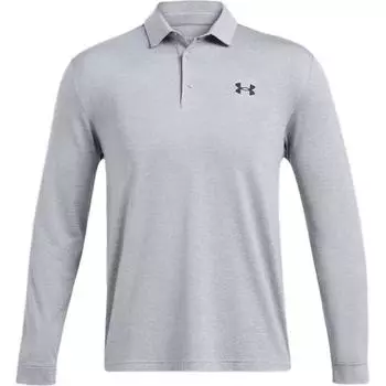 Under Armour Playoff Golf Fashion Универсальная рубашка поло с длинным рукавом Мужская верхняя часть из стали 1387123-035 S